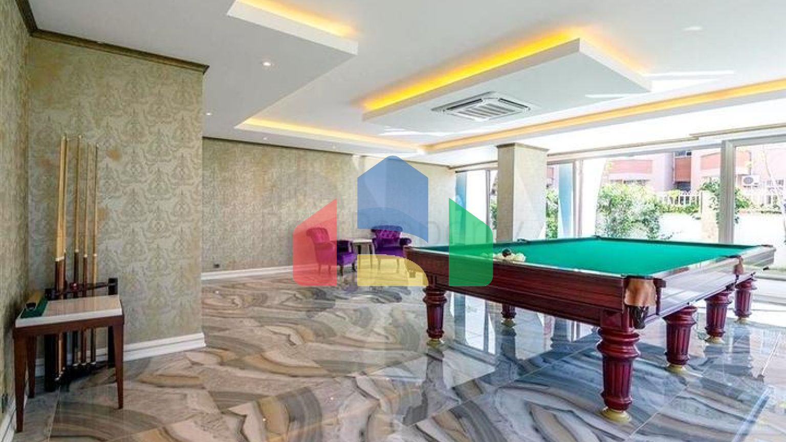 Готовая к проживанию квартира 1+1 с шикарным видом на море