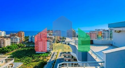Furnished 4+1 penthouse in one of the residential complexes of Mahmutlar
