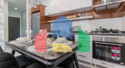 1+1 apartment with designer renovation in Mahmutlar district