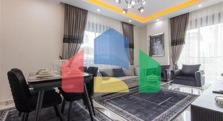 1+1 apartment with designer renovation in Mahmutlar district