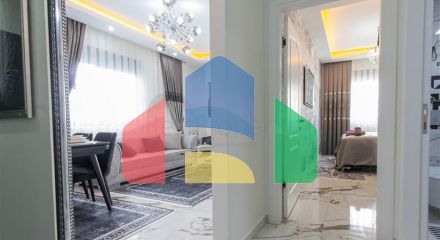 1+1 apartment with designer renovation in Mahmutlar district