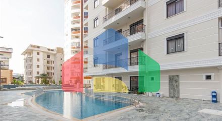 Квартира 1+1 с дизайнерским ремонтом в районе Махмутлар