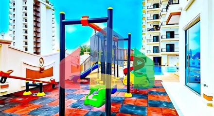 Новый квартира 1+1 в районе Махмутлар