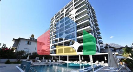 Furnished one-bedroom apartment in Mahmutlar district