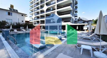 Меблированная двухкомнатная квартира в районе Махмутлар