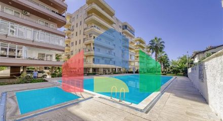 2+1 apartment in Mahmutlar area, 50 m from the sea