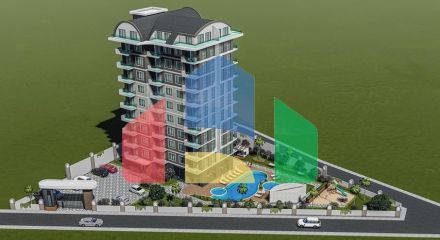 Квартира 1+1 в строящемся комплексе