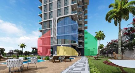 Квартира 1+1 в строящемся комплексе