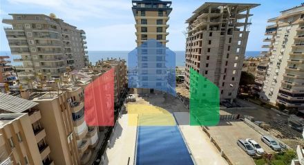 1+1 apartment in a luxury complex on the first coastline