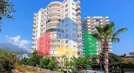 Furnished 2+1 apartment in Mahmutlar