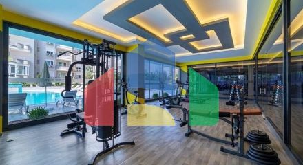 Квартира 2+1 с видом на море в Махмутларе