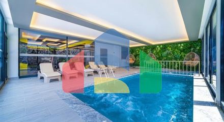 Квартира 2+1 с видом на море в Махмутларе