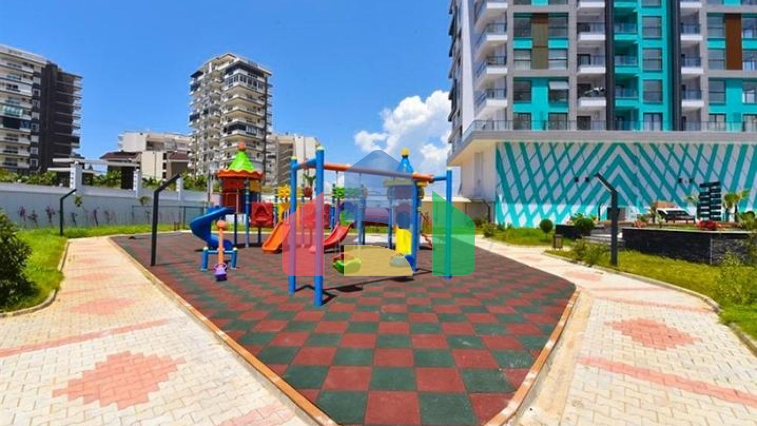 Квартира 1+1 в новом доме в районе Махмутлар