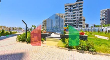 Квартира 1+1 в новом доме в районе Махмутлар