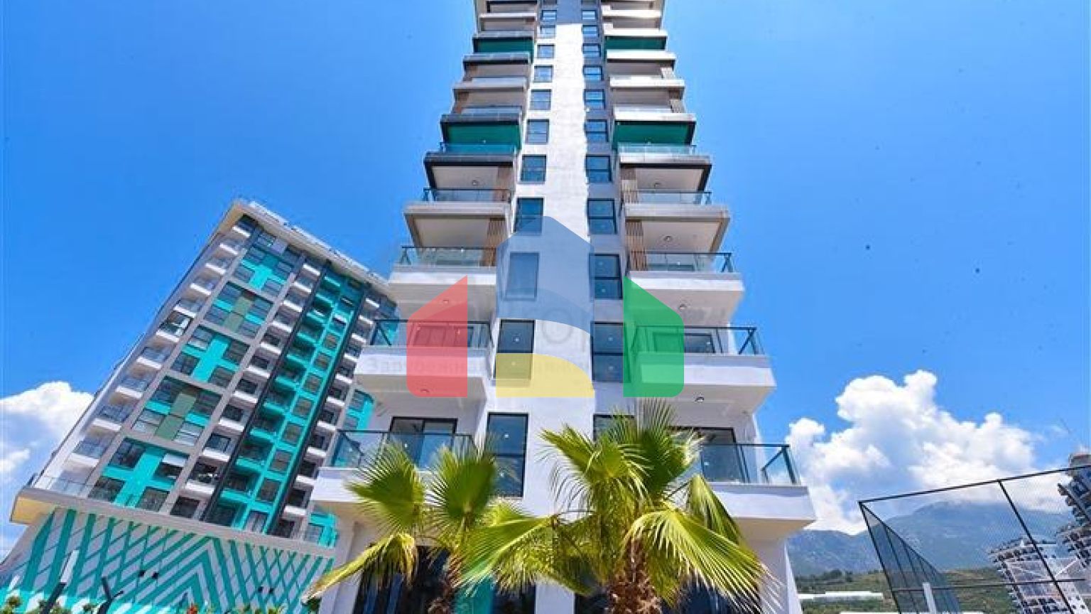 Квартира 1+1 в новом доме в районе Махмутлар