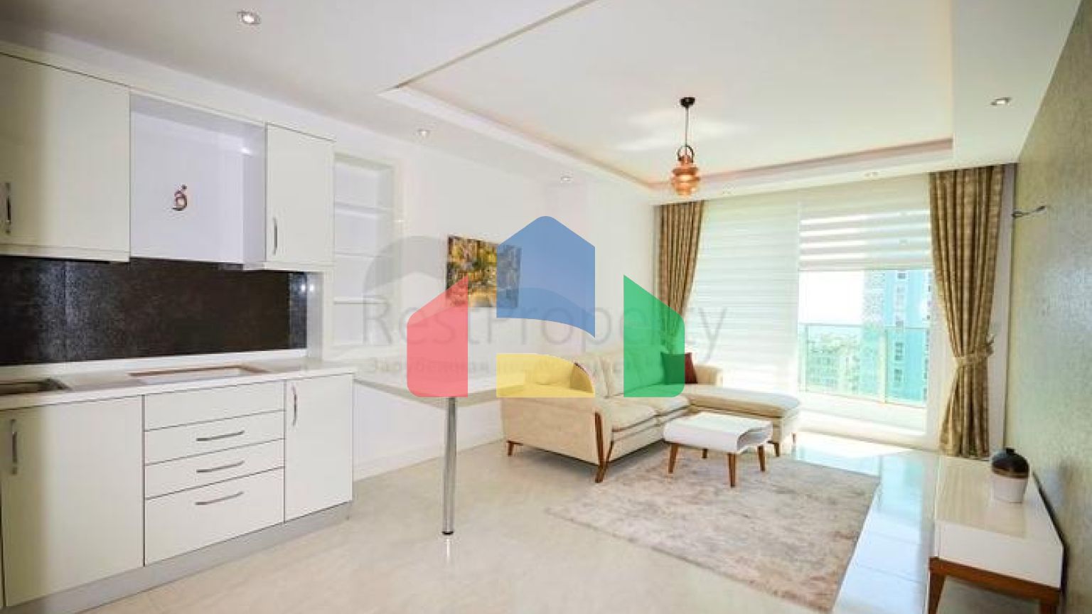 Апартаменты 1+1 в районе Махмутлар