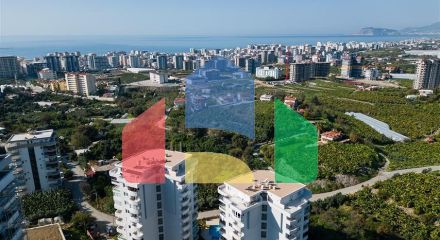 Просторная квартира 2+1 в живописной части района Махмутлар