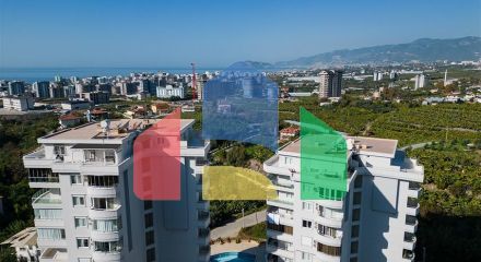 Просторная квартира 2+1 в живописной части района Махмутлар