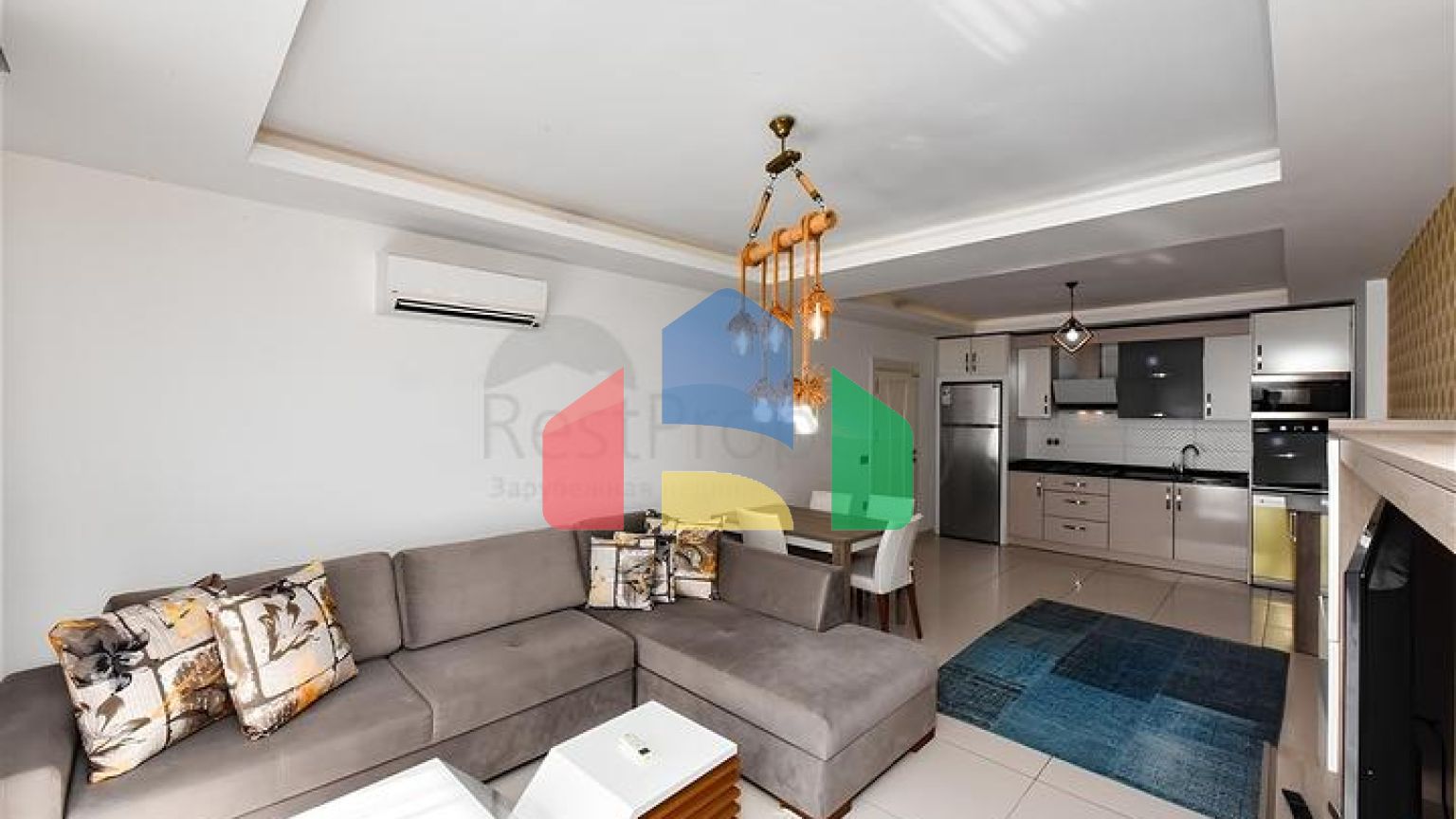 Меблированная квартира планировкой 1+1 в районе Махмутлар