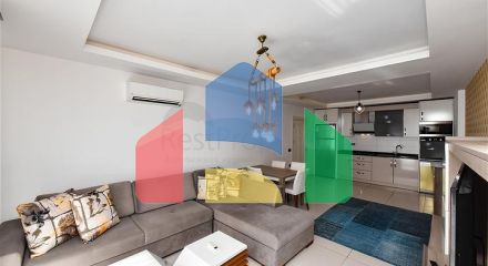 Меблированная квартира планировкой 1+1 в районе Махмутлар