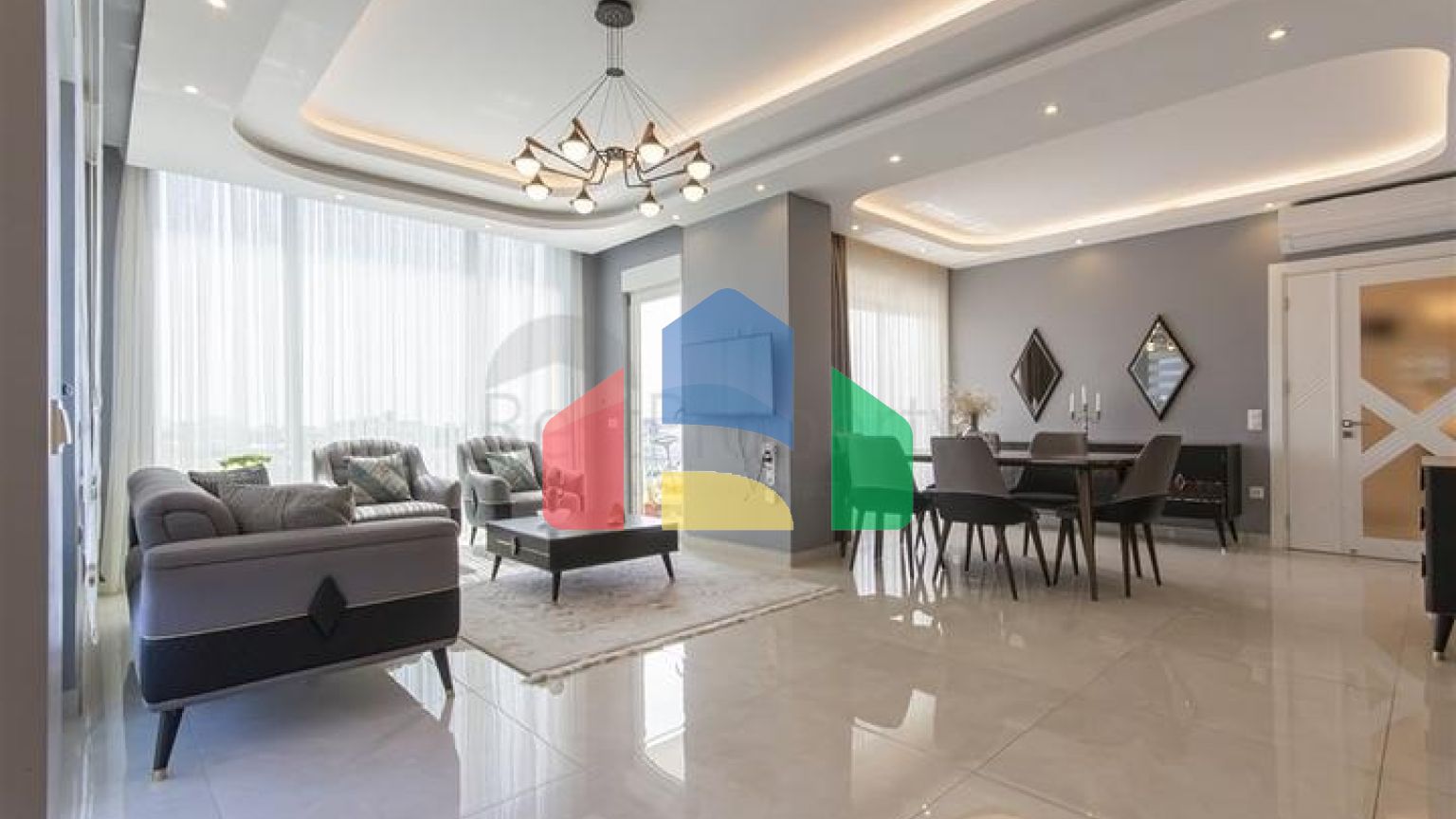 Розкішний пентхаус 3 + 2 у популярному районі Махмутлар