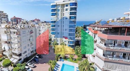 2+1 apartment in the popular area of Mahmutlar