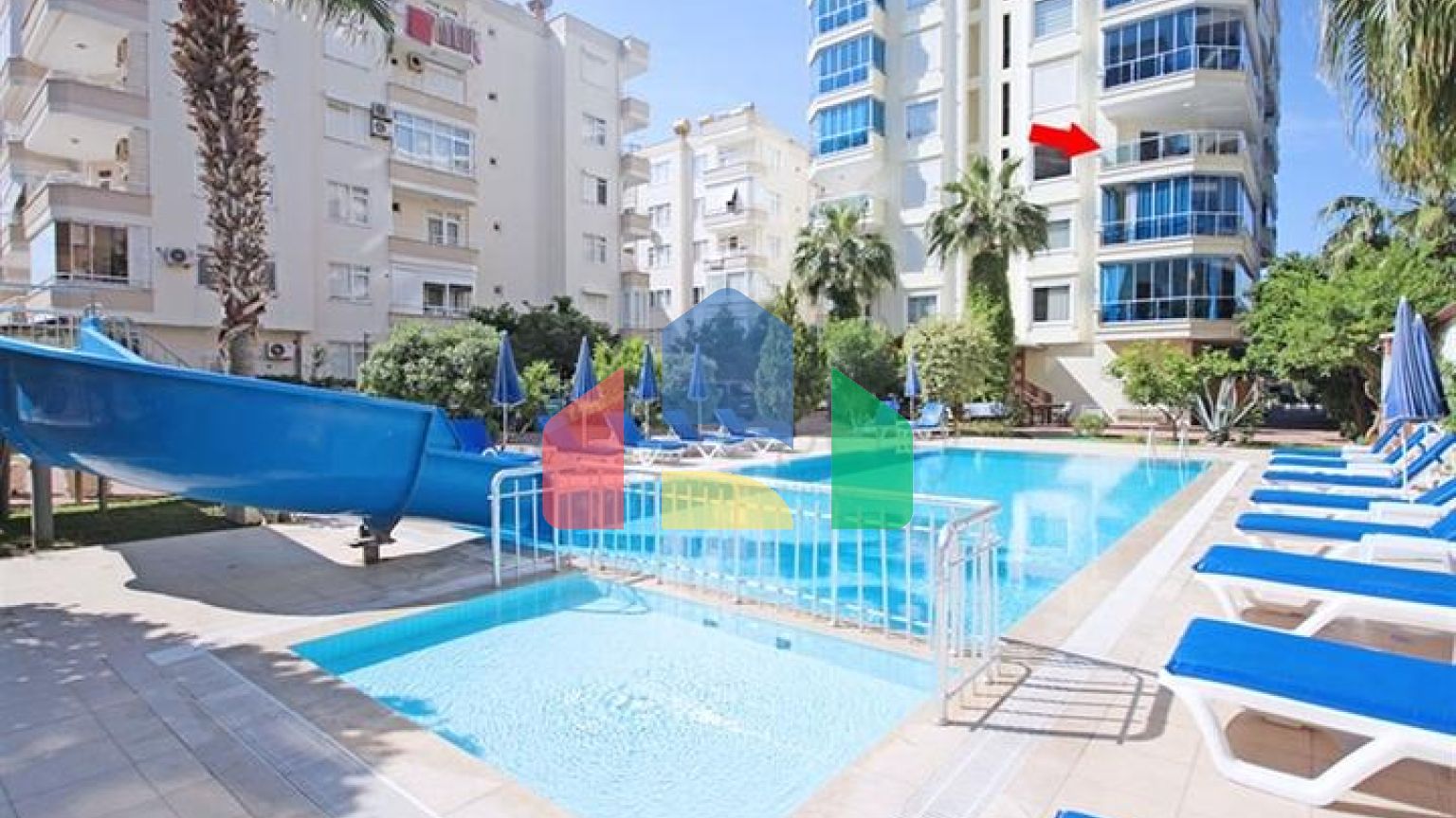 Квартира 2+1 в популярном районе Махмутлар