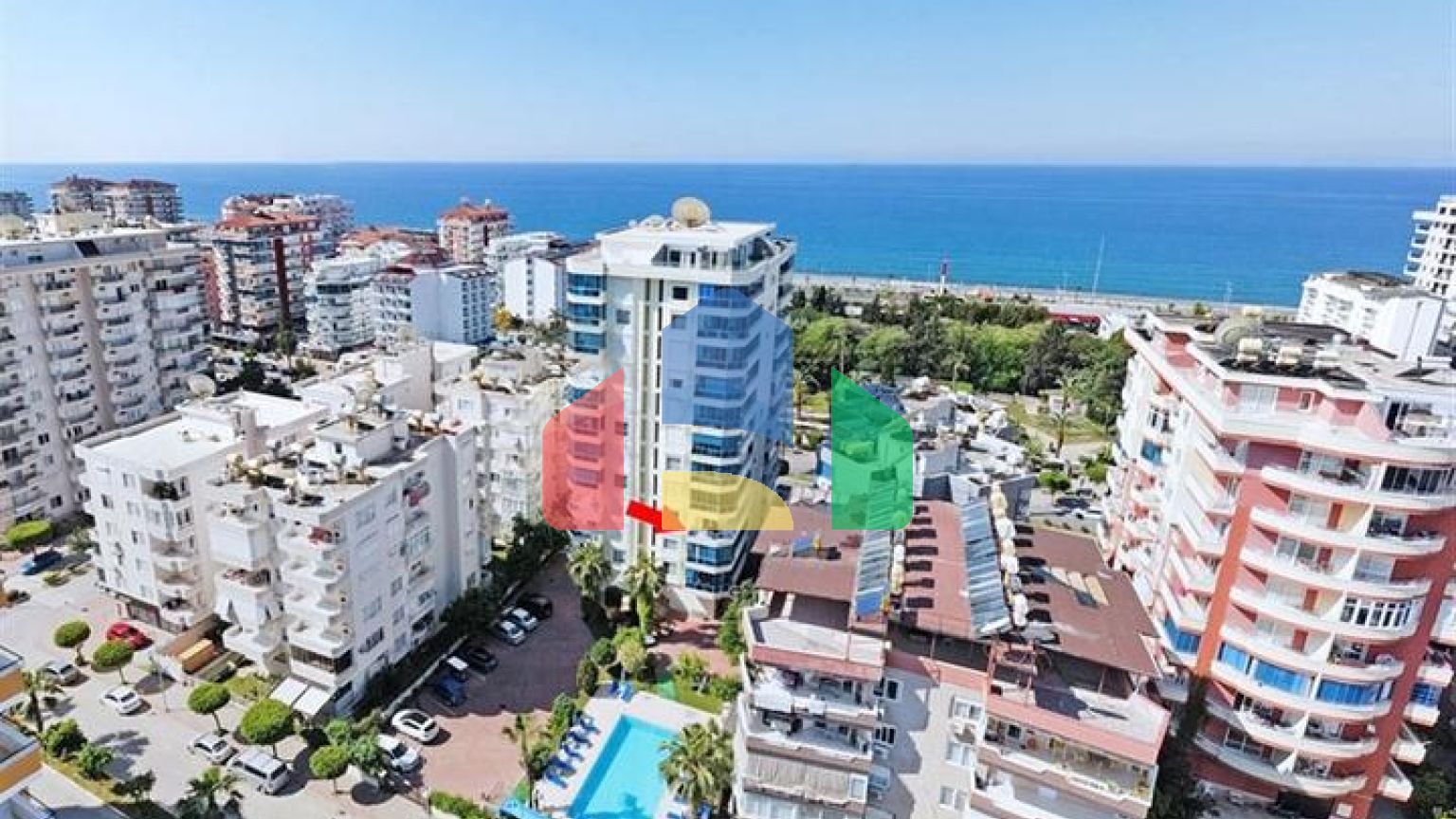 Квартира 2+1 в популярном районе Махмутлар