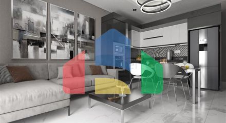 1+1 apartment in a new complex in Mahmutlar