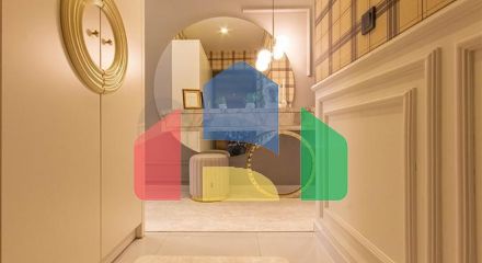 Modern furnished 2+1 apartment with resort infrastructure in the center of Mahmutlar