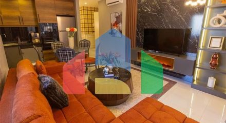 Modern furnished 2+1 apartment with resort infrastructure in the center of Mahmutlar