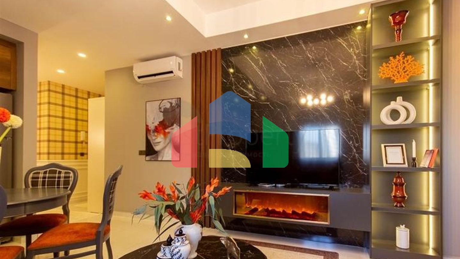 Современная меблированная квартира 2+1 с курортной инфраструктурой в центре Махмутлара