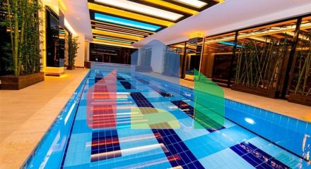 Меблированная квартира планировкой 1+1 в комплексе премиум класса в районе Махмутлар