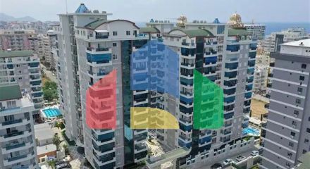 Меблированная квартира планировкой 1+1 в комплексе премиум класса в районе Махмутлар