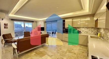 Квартиры 2+1 на высоком этаже в Махмутларе