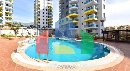 Furnished 1+1 apartment in Mahmutlar