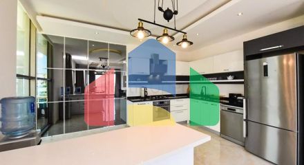 Простора пентхаус 3 + 1 в районі Махмутлар