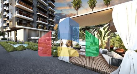 Квартира 1+1 в районе Махмутлар