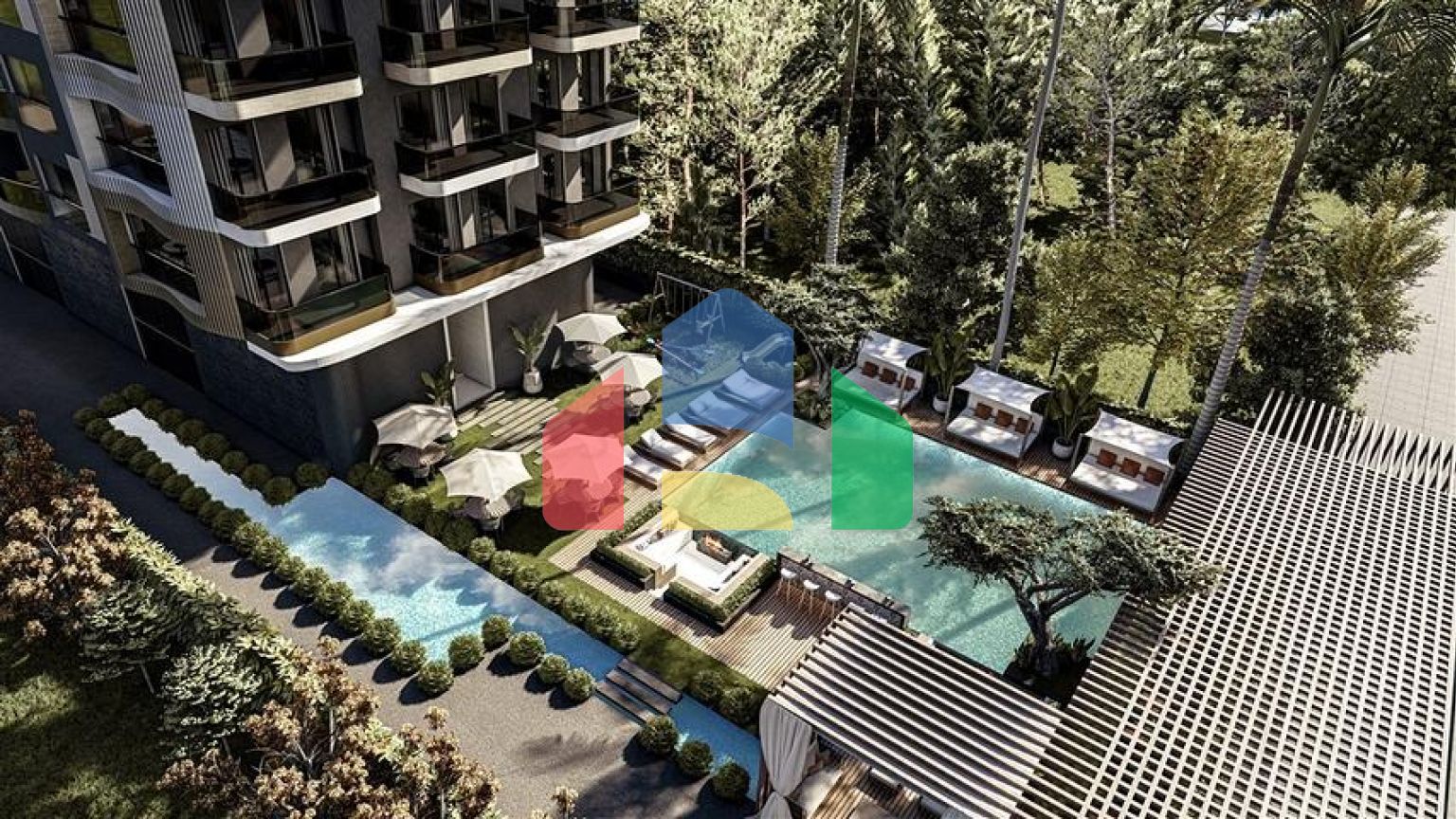 Квартира 1+1 в районе Махмутлар