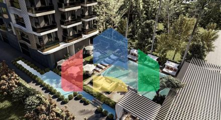 Квартира 1+1 в районе Махмутлар