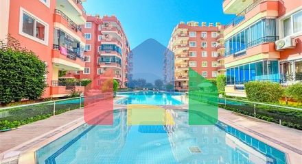 Квартира планировкой 2+1 в районе Махмутлар 50 м от моря