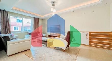 Квартира планировкой 2+1 в районе Махмутлар 50 м от моря