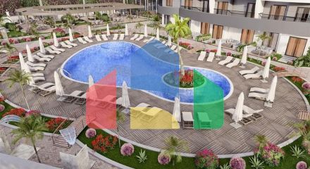 Квартира 1+1 в районе Махмутларе