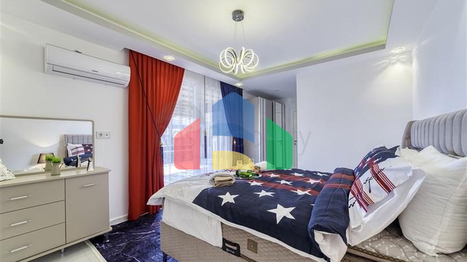 Квартира 3+1 в районе Махмутлар