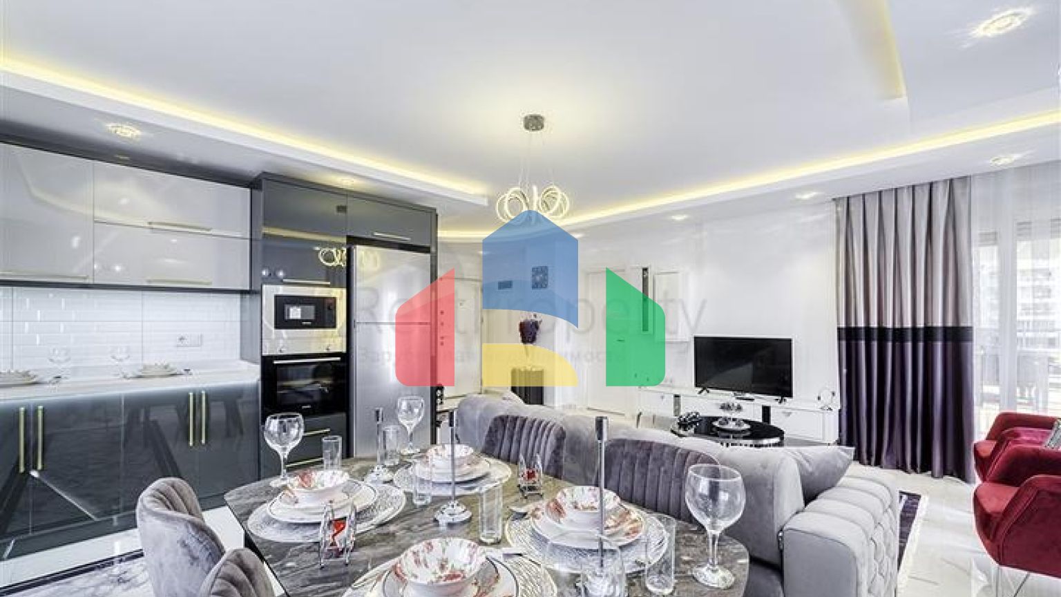 Квартира 3+1 в районе Махмутлар