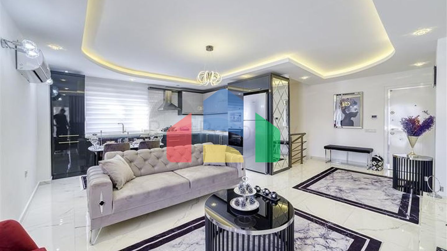 Квартира 3+1 в районе Махмутлар