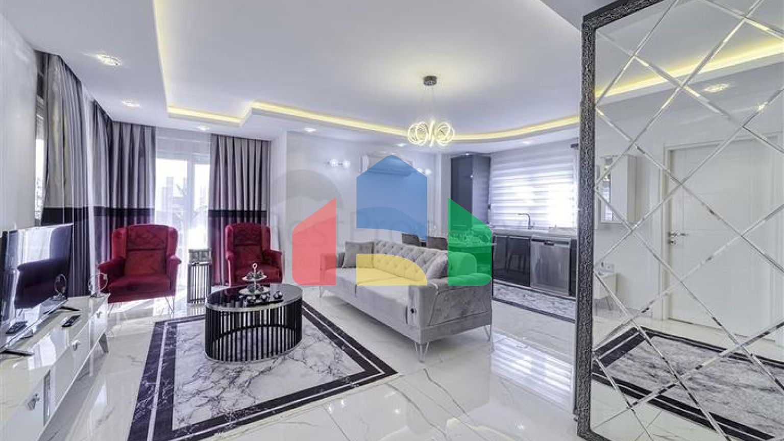 Квартира 3+1 в районе Махмутлар