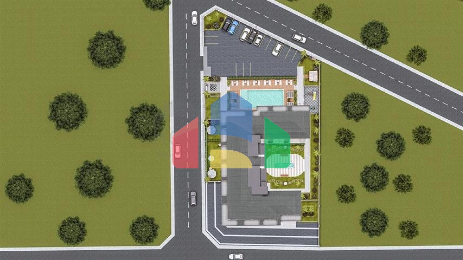 Строящийся комплекс в районе Махмутлар