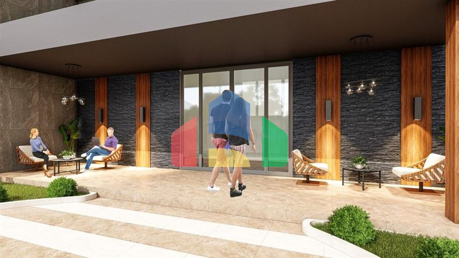 Строящийся комплекс в районе Махмутлар