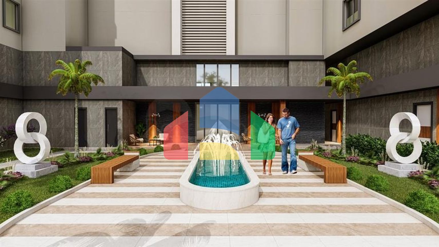 Строящийся комплекс в районе Махмутлар